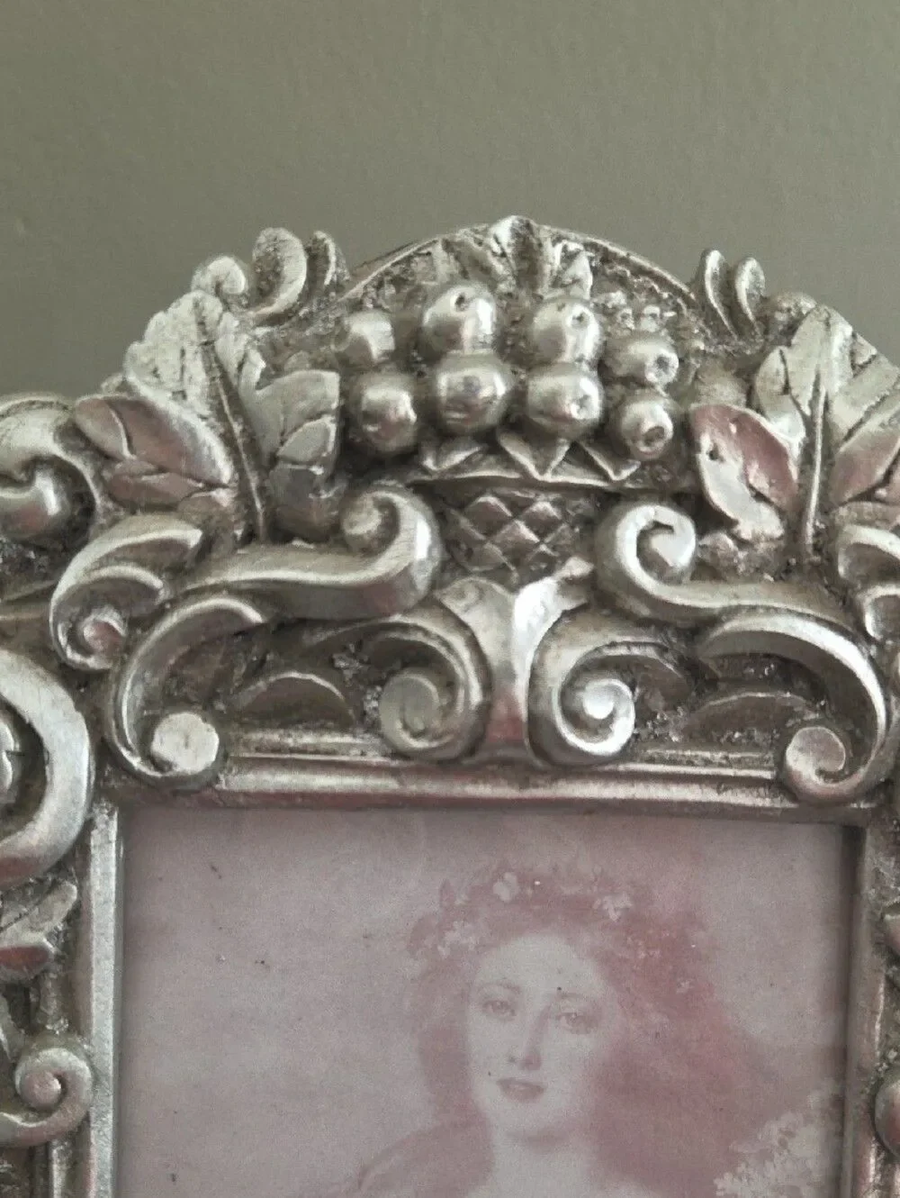 Ornate Silver Vintage Style Photo Frame